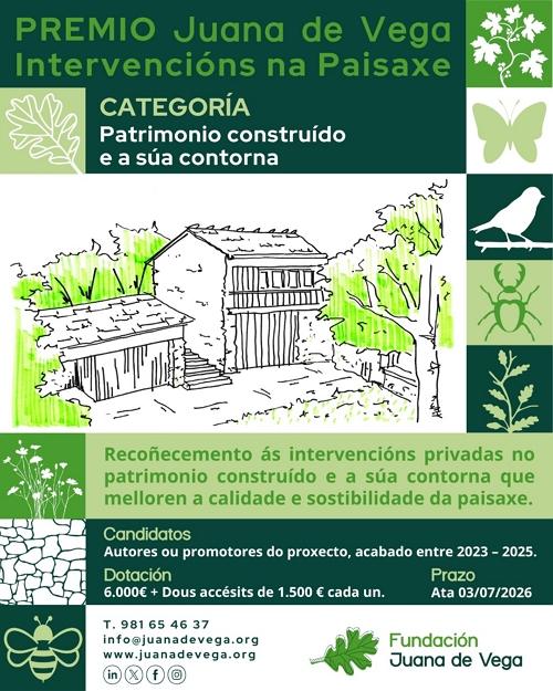 CARTEL Premio Juana de Vega de Intervencións na Paisaxe