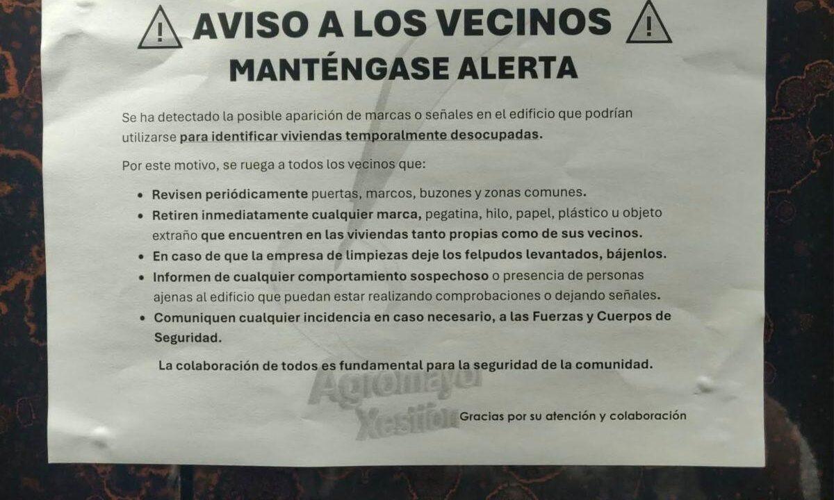 Las señales que utilizan los delincuentes en Ourense para identificar viviendas desocupadas: un hilo fino o una imagen en redes sociales